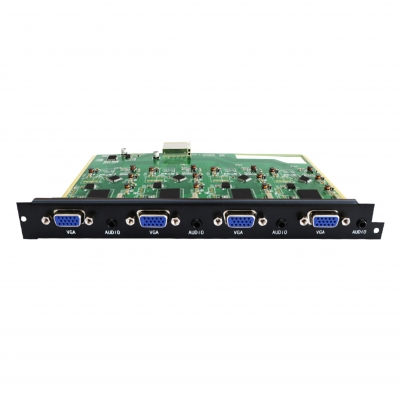 無(wú)縫矩陣4路VGA、Ypbpr分量及音頻輸入卡
